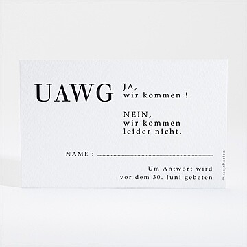 Antwortkarte Hochzeit ref. N16004