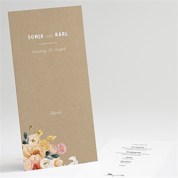 Menükarte Hochzeit ref. N221155