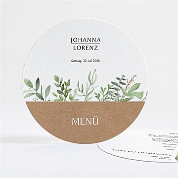 Menükarte Hochzeit ref. N321167