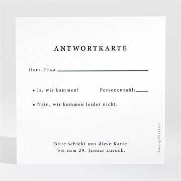 Antwortkarte Hochzeit Ref. N3001629