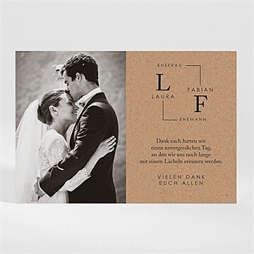 Dankeskarte Hochzeit Ref. N110134