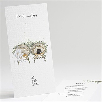 Menükarte Hochzeit Ref. N221163