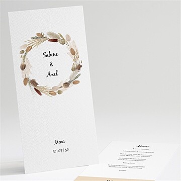 Menükarte Hochzeit ref. N221158