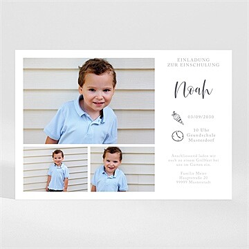 Einladungskarte Einschulung Ref. N110239