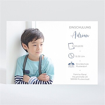 Einladungskarte Einschulung Ref. N110240