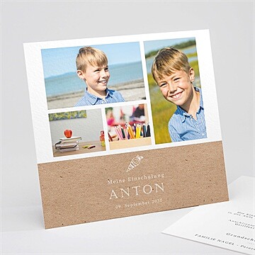 Einladungskarte Einschulung Ref. N311287