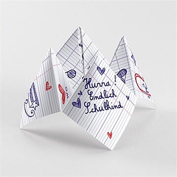 Einladungskarte Einschulung Ref. N33082