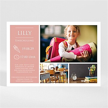 Einladungskarte Einschulung Ref. N110235