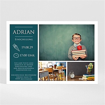 Einladungskarte Einschulung Ref. N110236