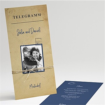 Menükarte Hochzeit Ref. N221238