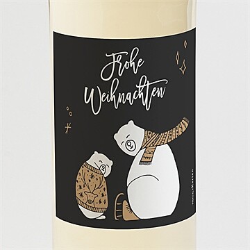 Flaschenetikett Weihnachten Ref. N3001983