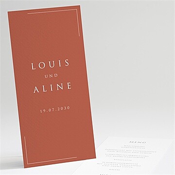 Menükarte Hochzeit ref. N221187