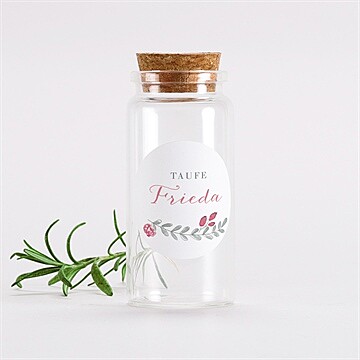 Glasfläschchen mit Korken Taufe ref. N3601426