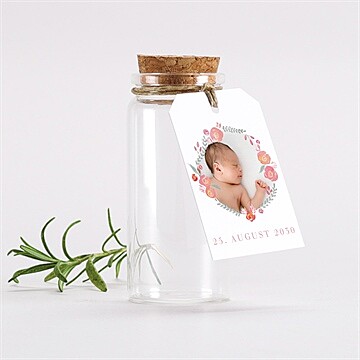 Glasfläschchen mit Korken Taufe ref. N291405