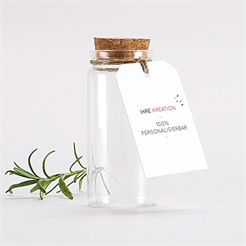 Glasfläschchen mit Korken Hochzeit Ref. N291683