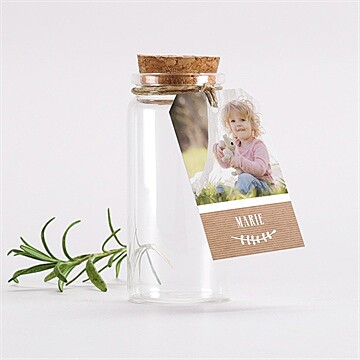 Glasfläschchen mit Korken Taufe ref. N291352