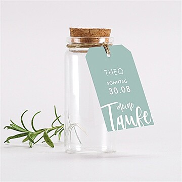 Glasfläschchen mit Korken Taufe ref. N291371
