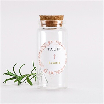 Glasfläschchen mit Korken Taufe ref. N3601378