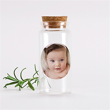 Glasfläschchen mit Korken Taufe ref. N3601390