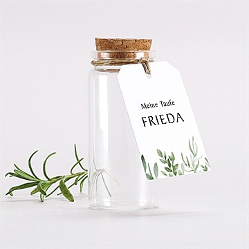 Glasfläschchen mit Korken Taufe ref. N291392