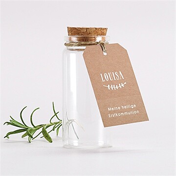 Glasfläschchen mit Korken Kommunion ref. N291416