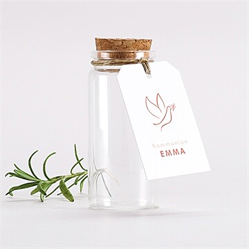 Glasfläschchen mit Korken Kommunion ref. N291382