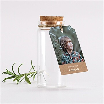 Glasfläschchen mit Korken Kommunion ref. N291359