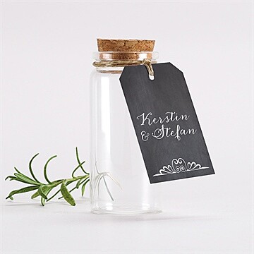 Glasfläschchen mit Korken Hochzeit ref. N291386