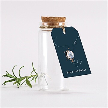 Glasfläschchen mit Korken Hochzeit ref. N291351