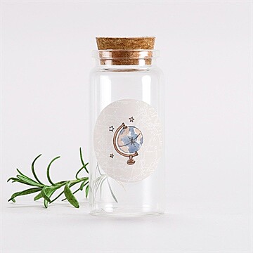 Glasfläschchen mit Korken Hochzeit ref. N3601413