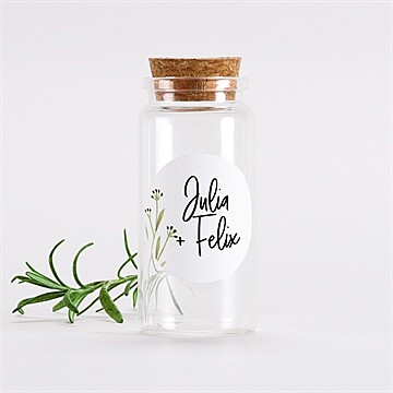 Glasfläschchen mit Korken Hochzeit ref. N3601411