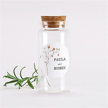 Glasfläschchen mit Korken Hochzeit ref. N3601418