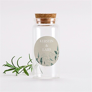 Glasfläschchen mit Korken Hochzeit ref. N3601446