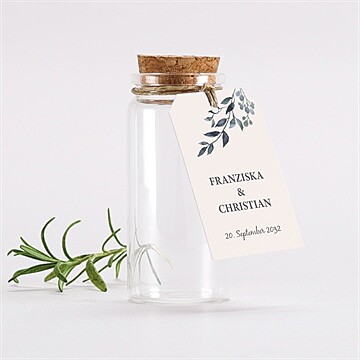 Glasfläschchen mit Korken Hochzeit ref. N291377