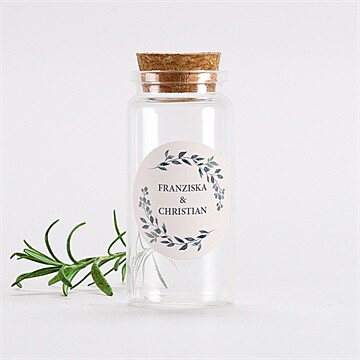 Glasfläschchen mit Korken Hochzeit ref. N3601421