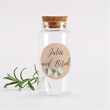 Glasfläschchen mit Korken Hochzeit ref. N3601429