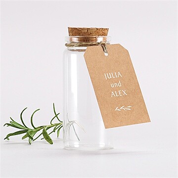 Glasfläschchen mit Korken Hochzeit ref. N291355