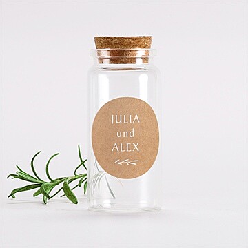 Glasfläschchen mit Korken Hochzeit ref. N3601415