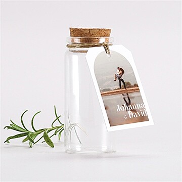 Glasfläschchen mit Korken Hochzeit ref. N291766