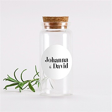 Glasfläschchen mit Korken Hochzeit ref. N3601976