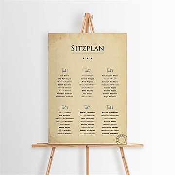 Sitzplan Hochzeit ref. N260341