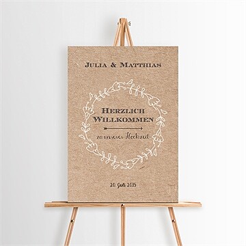 Willkommensschild Hochzeit ref. N260129