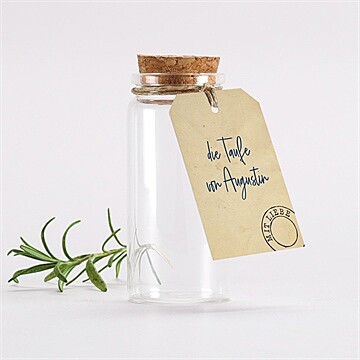 Glasfläschchen mit Korken Taufe ref. N291895