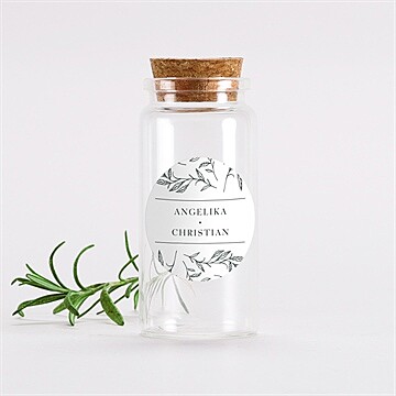 Glasfläschchen mit Korken Hochzeit ref. N3601963