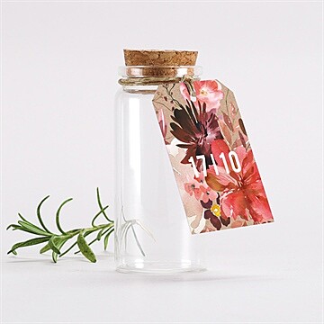 Glasfläschchen mit Korken Hochzeit ref. N291937