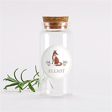 Glasfläschchen mit Korken Taufe ref. N3602005