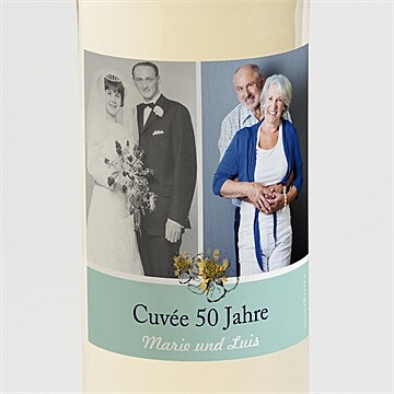 Flaschenetikett Hochzeitsjubiläum Ref. N3002135
