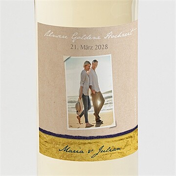 Flaschenetikett Hochzeitsjubiläum ref. N3002137