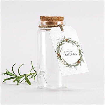 Glasfläschchen mit Korken Taufe ref. N291721