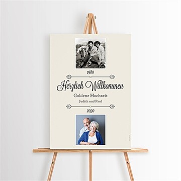 Willkommensschild Hochzeitsjubiläum Ref. N260398